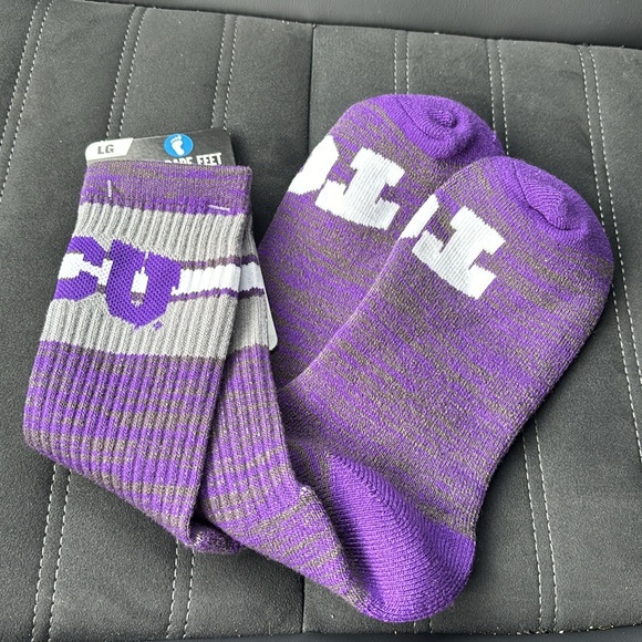 For Bare Feet First String TCU purple
Horned Frogs Men’s Socks large size 10-13 - Picture 7 of 7
